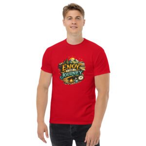 Enjoy The Journey T-Shirt | Vintage Camping Graphic Tee | Adventure Travel Shirt | Van Life Outdoor T-Shirt | Unisex Cotton Tee USA