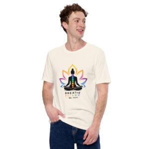 Breathe Balance Be You Yoga T-Shirt – Meditation & Mindfulness Graphic Tee | Spiritual Chakra Shirt (Unisex)
